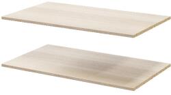 GOODHOME Pachet 2 rafturi, stejar, 100 x 58 cm GoodHome Atomia Raft