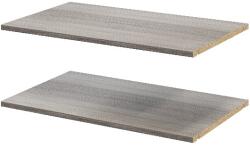 GOODHOME Pachet 2 rafturi, gri stejar, 75 x 45 cm GoodHome Atomia Raft