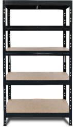 GOODHOME Raft atelier GOODHOME Rand, otel, 97 x 40 x 180 cm, negru Raft