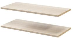GOODHOME Pachet 2 rafturi, stejar, 75 x 35 cm GoodHome Atomia Raft