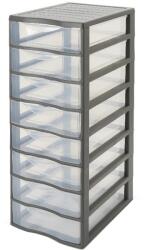 FORM Organizator KONTOR, polipropilena, 36x26x68 cm, gri deschis Raft