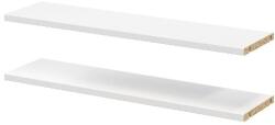 GOODHOME Pachet 2 rafturi, alb, 75 x 20 cm GoodHome Atomia Raft
