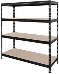 GOODHOME Raft atelier GOODHOME Rand, otel, 166 x 60 x 180 cm, negru Raft