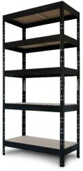 GOODHOME Raft atelier GOODHOME Rand, otel, 67.5 x 40 x 180 cm, negru Raft