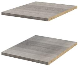 GOODHOME Pachet 2 rafturi, gri stejar, 37 x 45 cm GoodHome Atomia Raft