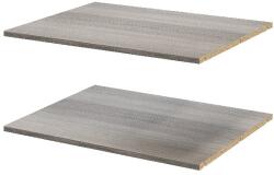 GOODHOME Pachet 2 rafturi, gri stejar, 75 x 58 cm GoodHome Atomia Raft