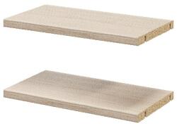 GOODHOME Pachet 2 rafturi, stejar, 37 x 20 cm GoodHome Atomia Raft
