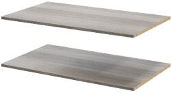 GOODHOME Pachet 2 rafturi, gri stejar, 100 x 58 cm GoodHome Atomia Raft