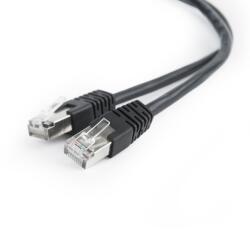 Gembird Cablu FTP Gembird Cat5e 50 cm negru cupru-aluminiu AWG26 PP22-0.5M/BK (PP22-0.5M/BK)