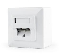 Gembird Doză Gembird MWS-2S6-01 CAT6 STP 2 porturi RJ45 montaj aparent (MWS-2S6-01)