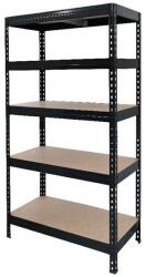GOODHOME Raft atelier GOODHOME Rand, otel, 97 x 60 x 180 cm, negru Raft