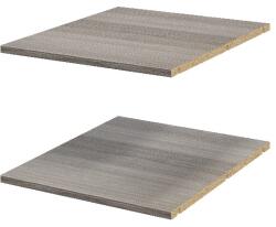 GOODHOME Pachet 2 rafturi, gri stejar, 50 x 58 cm GoodHome Atomia Raft