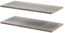 GOODHOME Pachet 2 rafturi, gri stejar, 75 x 35 cm GoodHome Atomia Raft