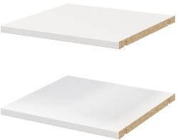 GOODHOME Pachet 2 rafturi, albe, 37 x 35 cm GoodHome Atomia Raft
