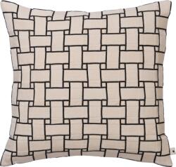 ferm LIVING Pernă Lattice 50 x 50 cm crem-negru (1104272920)