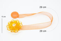 EUROFIRANY Különleges függönyelkötő mágnes 65 Narancssárga