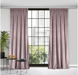 EUROFIRANY Rosa bársony sötétítő függöny Pasztell rózsaszín 140x270 cm