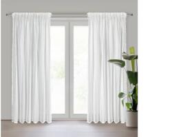 EUROFIRANY Adora boho stílusú csipke függöny rojtokkal Fehér 140x270 cm