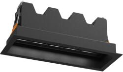 Antigo modern süllyesztett mennyezeti lámpa a-glare fekete ant3046 (3046)