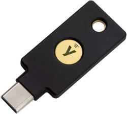 Yubico Memorie USB Yubico Dispozitiv criptografic securizat tip token, Yubico Yubikey 5C NFC, negru (5060408462331)