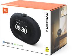 JBL HORIZON3, Bluetooth ébresztőórás rádió hangszóró DAB/DAB+/FM vétellel, fekete