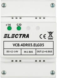 ELECTRA Doză de derivație video cu 4 ieșiri RJ45 pentru interfonie Electra - VCB. 4DR03. ELG05 (VCB.4DR03.ELG05)