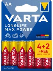 VARTA Longlife Max Power AA/LR6 elem, 6 db (4706101736) (4706101736)