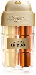 L'Oréal Age Perfect Le Duo Serum ser de reîntinerire în două faze pentru strălucirea și netezirea pielii 15 ml