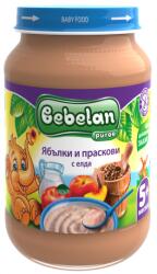 Bebelan Млечна каша Bebelan Puree - Ябълки и праскови с елда, 190 g (5817) - ozone