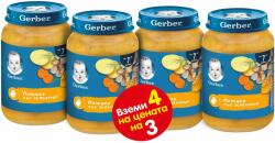 Nestle Пюре Nestle Gerber - Пиле със зеленчуци, 3+1 подарък x 190 g (12500841) - ozone
