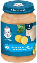 Nestle Пюре Nestle Gerber - Риба, картофи, тиквички и броколи, 190 g (12616117) - ozone