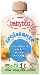 Babybio Био мус от краве мляко Babybio - Кайсия, банан и овес, 6 м+, 100 g (3288131541020) - ozone