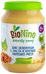 BioNino Био пюре BioNino - Зеленчуци с паста и пилешко месо, 8 м+, 190 g (BN2331) - ozone