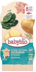 Babybio Био меню Babybio - Сьомга, картофи и спанак, 8 м+, 2 х 200 g (3288131520568) - ozone
