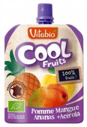 Vitabio Плодов мус Vitabio - Ябълка, манго, ананас и ацерола, 90 g (3288130600063) - ozone
