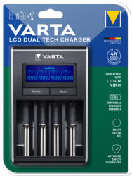 VARTA LCD Dual Tech töltő akkumulátor nélkül (LI-Ion akkumulátor töltésére is) (57676101401) - flylite