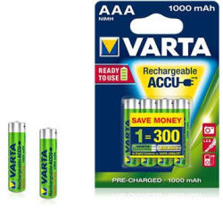 VARTA POWER akkumulátor mikro/ AAA 1000 mAh BL4 (5703301404) - flylite