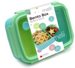 Melii Bento Box uzsonnás doboz Blue, Mint, Lime 880 ml