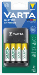 VARTA VALUE USB QUATTRO töltő + 4db AA 2100 mAh akkumulátor (57652101451) - flylite