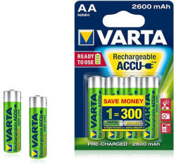 VARTA POWER akkumulátor ceruza/AA 2600 mAh BL4 (5716101404) - flylite