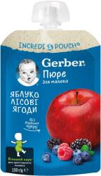 Nestle Плодова закуска Nestle Gerber Natural - Пауч с ябълки и горски плодове, 150 g (12472988) - ozone