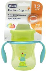 Chicco Perfect 360 Zöld/narancs Itatópohár 12 Hónapos Kortól - 1 db