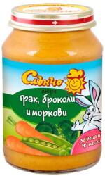 Слънчо Зеленчуково пюре Слънчо - Грах, броколи и моркови, 190 g (2484) - ozone