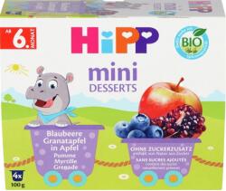 Hipp Био десерт Hipp - Боровинки, нар и ябълки, 6м+, 4 х 100 g (5812) - ozone