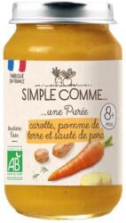 Simple Comme Био зеленчуково пюре Simple Comme - Със свинско, моркови и картофи, 8 м+, 200 g (3288131900704) - ozone