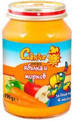 Слънчо Плодово пюре Слънчо - Ябълка и морков, 190 g (4020) - ozone