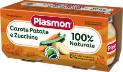 PLASMON Зеленчуково пюре Plasmon - Моркови с картофи и тиквички, 2 х 80 g (1672) - ozone