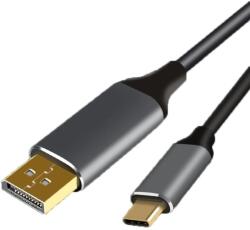 VCOM USB 2.0 Type C DisplayPort Átalakító Fekete 1m CU422MC (CU422MC)