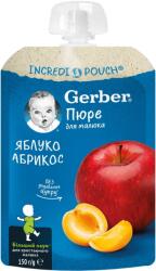 Nestle Плодова закуска Nestle Gerber Natural - Пауч с ябълки и кайсии, 150 g (12472994) - ozone