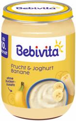 Bebivita Био плодово пюре дует Bebivita - Йогурт и банан, 10 м+, 190 g (14404) - ozone